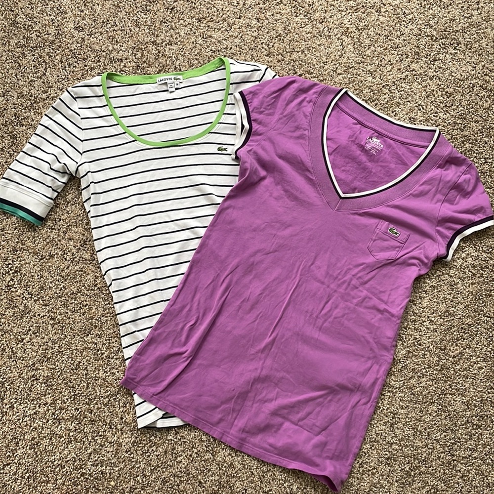 Bundle 2 Lacoste womens tees size small (38)